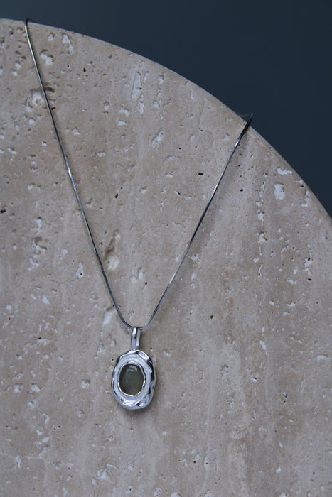 Labradorite Silver Necklace