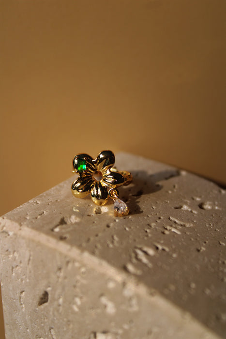 18K Gold Flora Ear Cuff