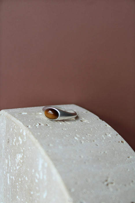 Tiger's Eye Silver Ring